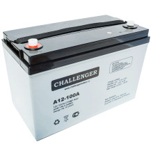 Стационарная свинцово кислотная AGM батарея Challenger A12-100A 12V 100Ah